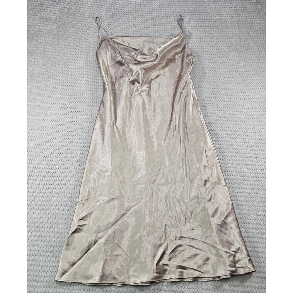 DB Studio Dress Womens 10 Cream Satin Slip Dress